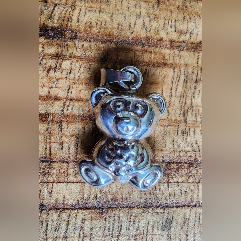 925 silver teddy bear pendant